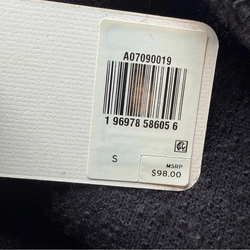 Levi’s Coit Boxy Cardigan Men’s Small Wool Alpaca Bouclé Black NWT Relaxed